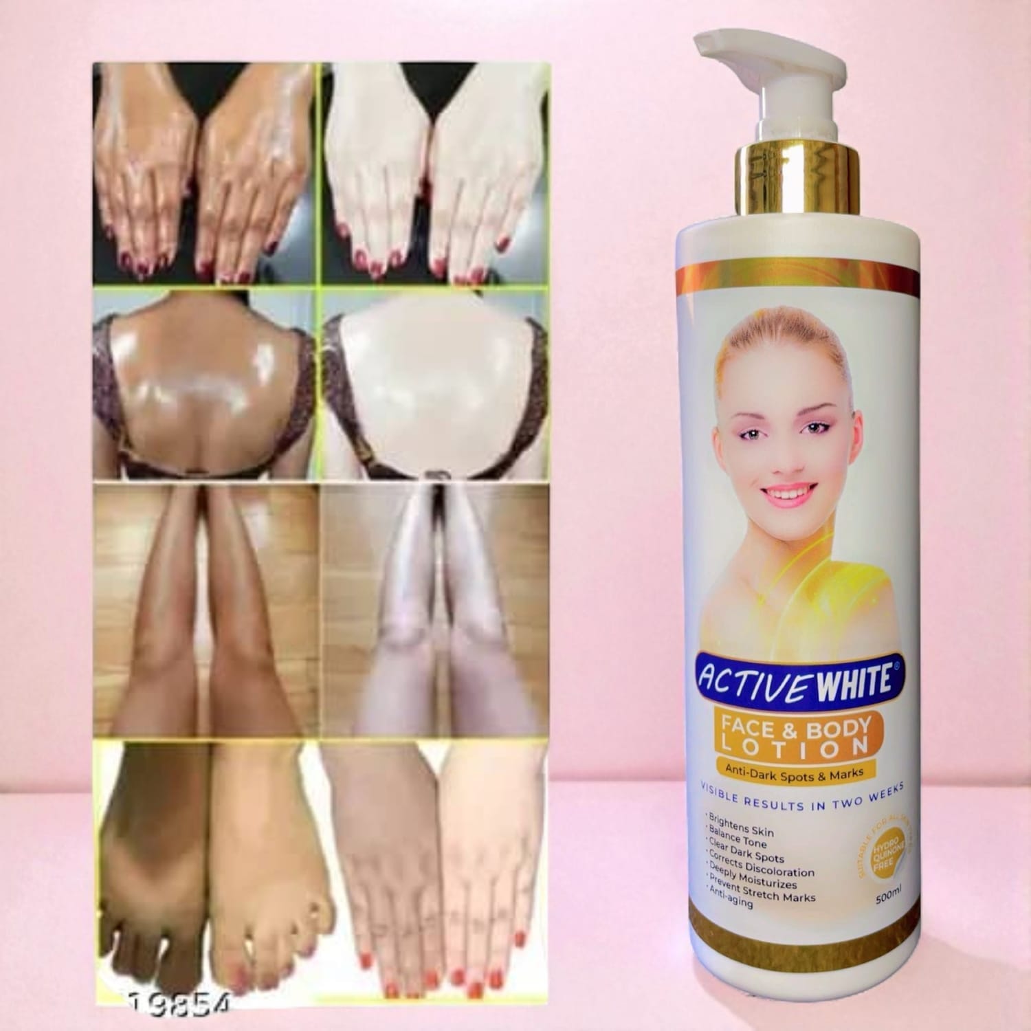 Active White Face & Body Lotion 500ml